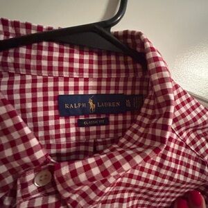 Ralph Lauren BurgundyCasual Button Down Shirt- men’s xl